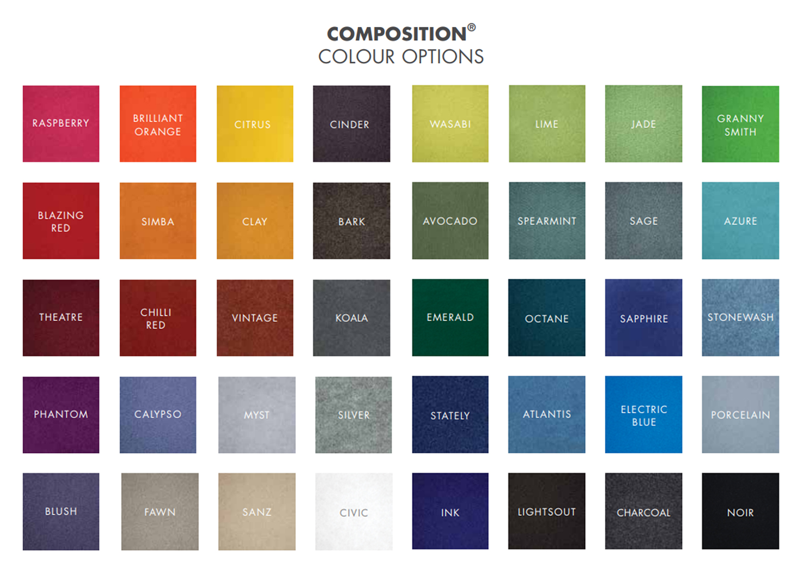 All Colour Options