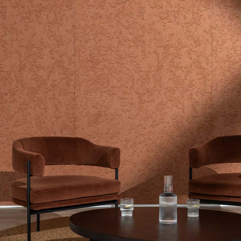 Mirage mortar acoustic panel with table and chairs