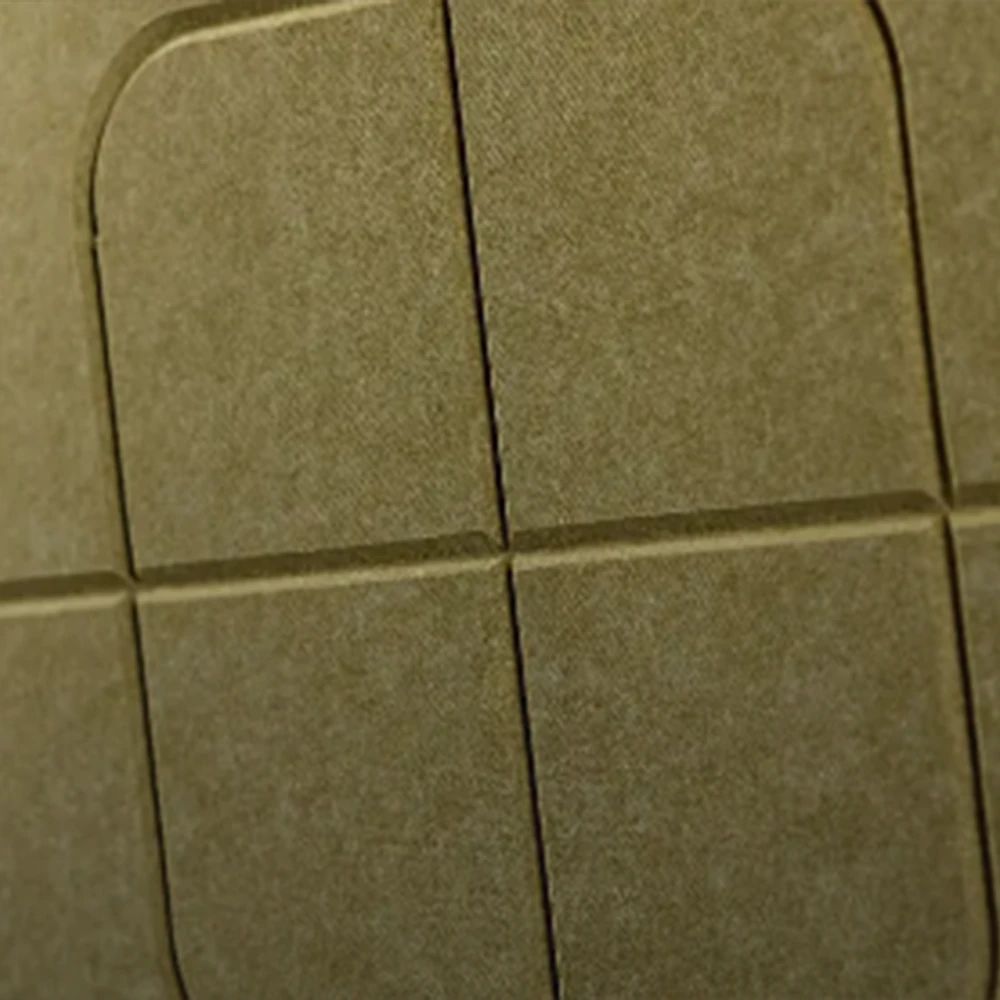 Autex groove acoustic wall tiles intersect pattern in highland colour close up