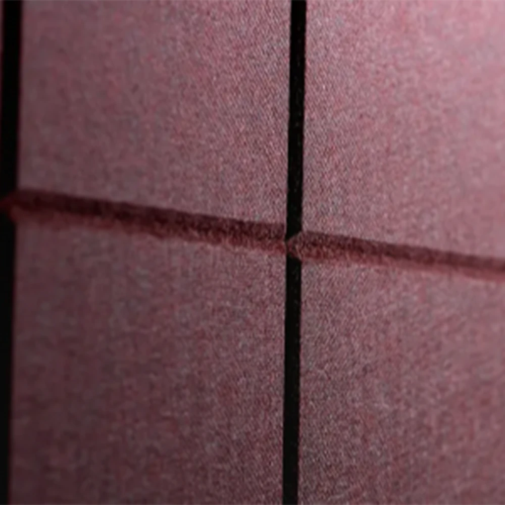 Autex groove acoustic wall tiles rail pattern in sargazo colour close up