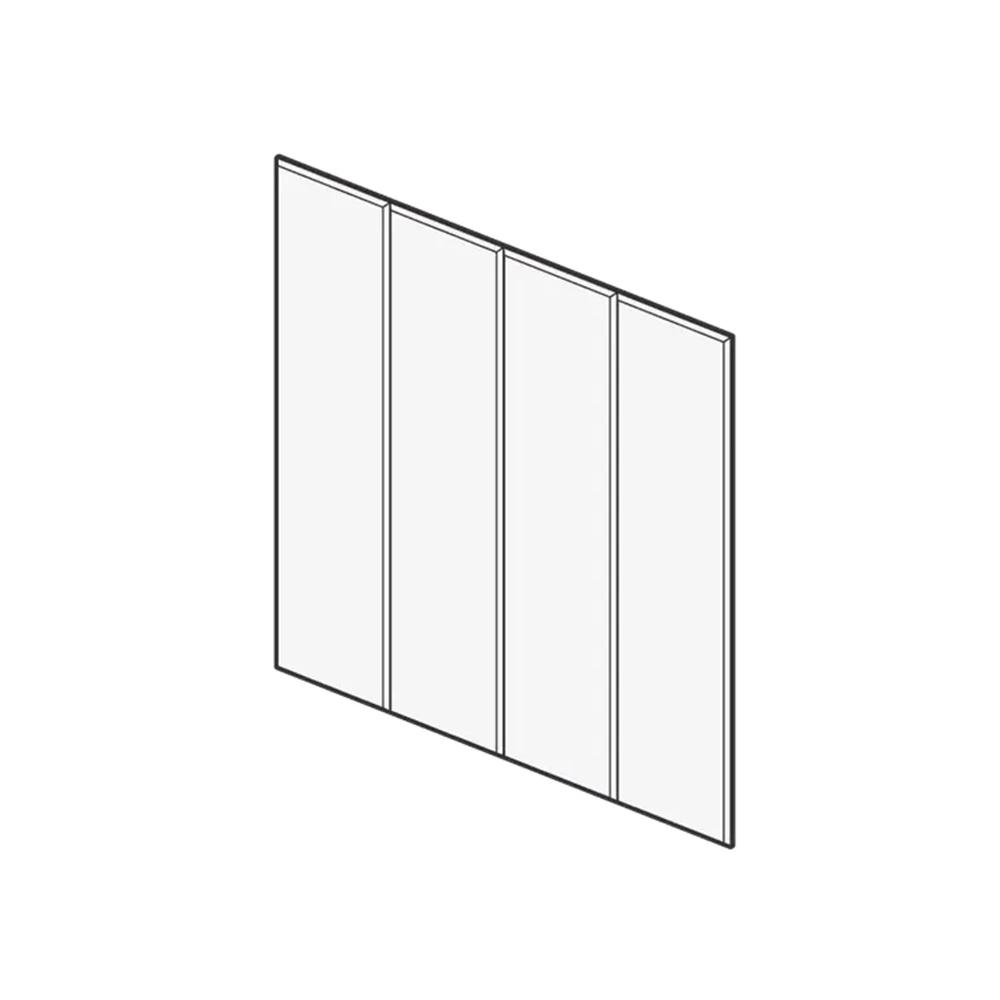Autex groove acoustic wall tiles rail pattern swatch